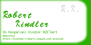 robert kindler business card